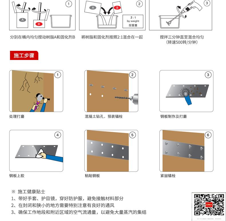 包钢湘潭粘钢加固施工过程